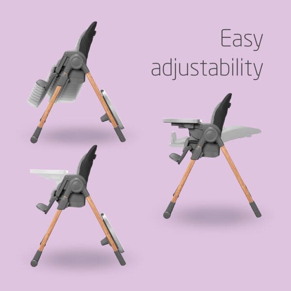 Maxi-Cosi Minla Evolutive Highchair, 0-60 kg, Essential Graphite