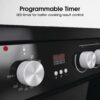 Hisense HDE3211BBUK 60cm Electric Cooker with Ceramic Hob-Black , A Rated Double Oven [Energy Class A]