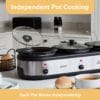 Quest Triple Slow Cooker, Buffet Server & Food Warmer, 7.5L Total Capacity