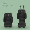 Maxi-Cosi Tanza i-Size, High Back Booster Seat, 100–150 cm, Full Black