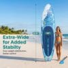 619+5QhT5xL._AC_SL1000_ SereneLife Paddle Board Inflatable Stand Up SUP 32in Wide