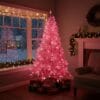 61A41gwLVJL._AC_SL1024_ 8Ft Flocked Prelit Pink Christmas Tree with Pink LED Lights Multifunction