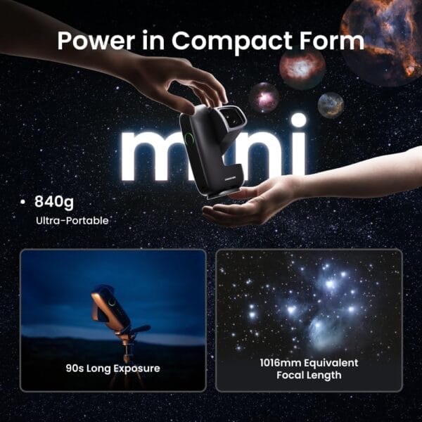 DWARFLAB Dwarf Mini Smart Telescope - 1.85lb Portable Astronomy Telescope
