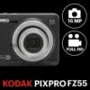Kodak PIXPRO FZ55 1/2.3" Compact camera 16 MP CMOS 4608 x 3456 pixels Red