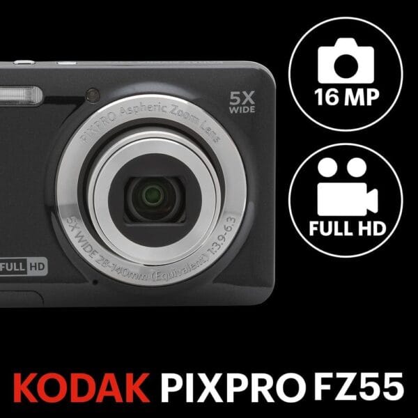 Kodak PIXPRO FZ55 1/2.3" Compact camera 16 MP CMOS 4608 x 3456 pixels Red