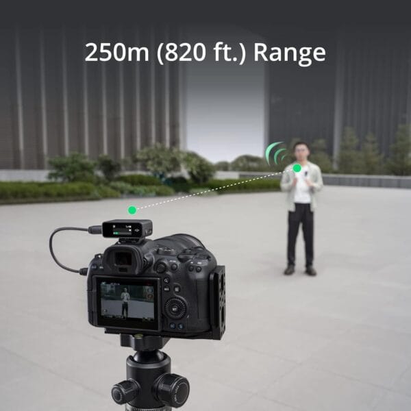 DJI Mic (1 TX + 1 RX), Wireless Lavalier Microphone, 250m (820 ft.) Range