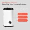 Cookology 4kg 2800RPM Spin Dryer - Energy-Saving - White [Energy Class D]