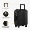 LEVEL8 Carry on Suitcase, 55CM Hand Luggage Expandable with
