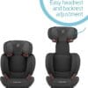 Maxi-Cosi RodiFix AirProtect Car Seat, 15–36 kg, Authentic Black