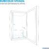 Subcold Viva24 Wine Fridge | 24 Bottles | 3-18°C | Undercounter [Energy Class G]