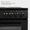 Willow WE50SSB 62L Freestanding Electric Cooker