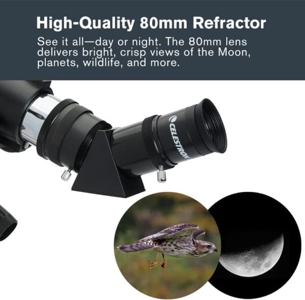 Celestron 22030 Travel Scope Portable Refractor Telescope