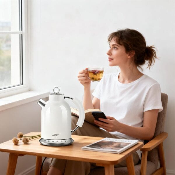 61SBt0akeNL._AC_SL1500_ ASCOT Electric Kettle with 5 Variable Presets
