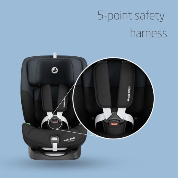 Maxi-Cosi Titan S i-Size, ISOFIX Child Car Seat, 76–150 cm, Tonal Black