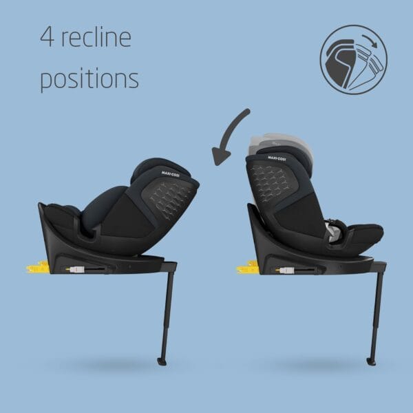 Maxi-Cosi Emerald 360 S i-Size, ISOFIX Car Seat, 40–150 cm, Tonal Black