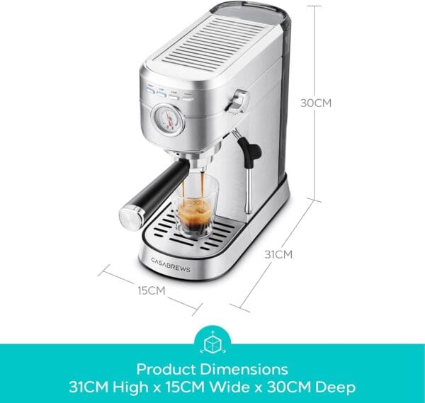 CASABREWS CM5418 Espresso Machine, Barista Coffee Machine with Milk Frother