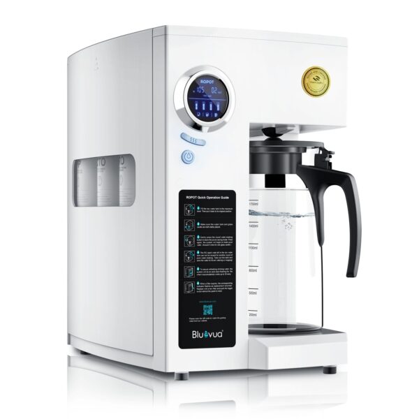 Bluevua RO100ROPOT Reverse Osmosis System with 4-Stage Cleaning