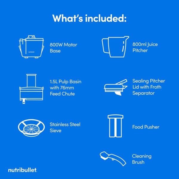 Nutribullet Centrifugal Juicer 800W - With 2 Speed Settings