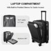 LEVEL8 Carry on Suitcase, 55CM Hand Luggage Expandable with