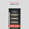 Cookology 60L Under-Counter Wine Cabinet - 20 Bottle - Black [Energy Class G]