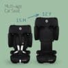 Maxi-Cosi Nomad XL Plus, Evolutive Car Seat, 76–150 cm, Authentic Black