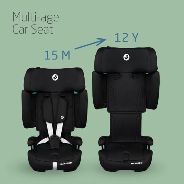 Maxi-Cosi Nomad XL Plus, Evolutive Car Seat, 76–150 cm, Authentic Black