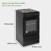 Willow WE50SSB 62L Freestanding Electric Cooker