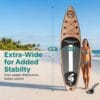 SereneLife Paddle Board Inflatable Stand Up SUP 32in Wide