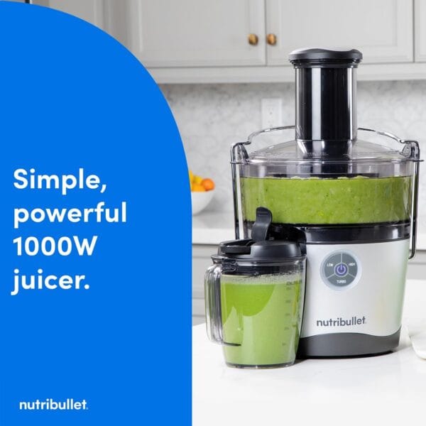 61uUe4R5+LL._AC_SL1350_ nutribullet 1000W Juicer Pro - Large 2L Pulp Basin & 800ml Juice Pitcher