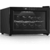 FOHERE Wine Cooler Fridge 8 Bottles, Table-Top Wine Fridge with Glass Door