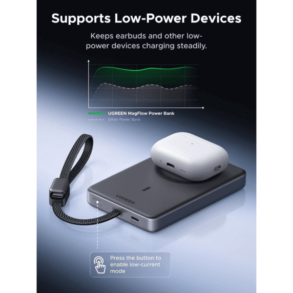UGREEN MagFlow Pro 25W Qi2 Liquid Cooling Magnetic Power Bank 10,000mAh