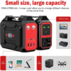 Powkey 100W Portable Power Station 97.68Wh/ 27000mAh,Outdoors,Red
