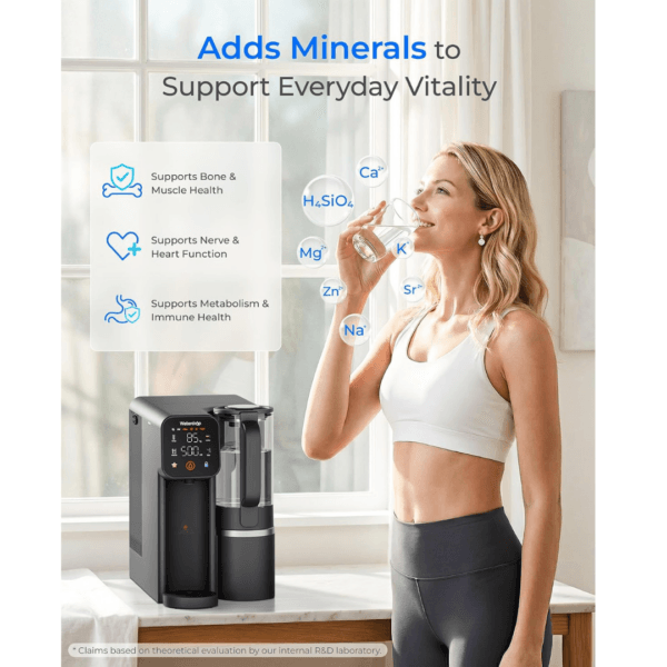 Waterdrop M6HG Mineralize Instant Hot Reverse Osmosis System, Glass Pitcher