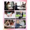 Portable Thermal Printer A4 Inkless Wireless Bluetooth Small Mobile - Pink