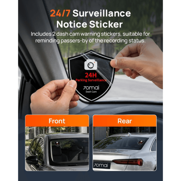 70mai 4K Dash Cam Front and Rear A810S, 4K+1080P Dual STARVIS 2, HDR Car Dash Cam with Night Vision
