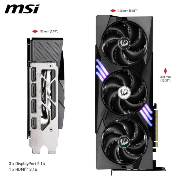 MSI GeForce RTX 5070 12G GAMING TRIO OC Graphics Card