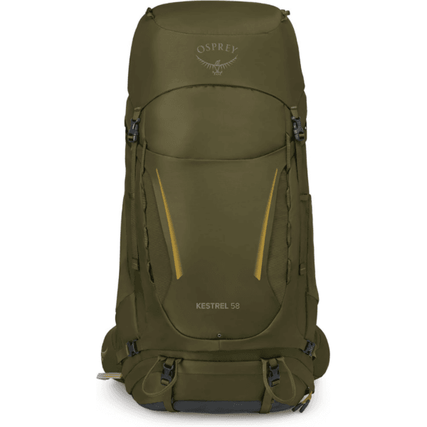 7 Osprey Kestrel Men's Backpacking Pack, 58L Large/X-Large, Moss Green