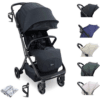 My Babiie MBX7 Autofold Stroller from Birth to 22kg (4 Yrs) - Black