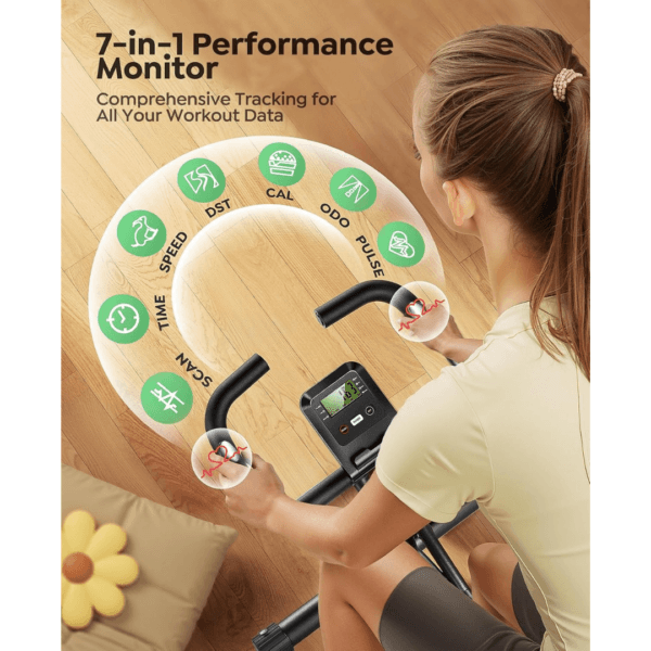Toputure Exercise Bike with LCD Display