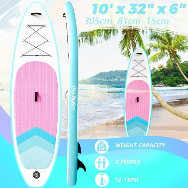 Inflatable Stand Up Paddle Boards with Premium SUP Paddle Board Accessories