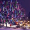 Meteor Shower Outdoor Christmas Lights 24 Tube 576LED, Multi Color [Energy Class F]
