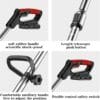 21V Cordless Strimmer, Telescopic Lightweight Grass Trimmer with 6xMetal Blades & 10xPlastic Blades