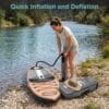 SereneLife Paddle Board Inflatable Stand Up SUP 32in Wide