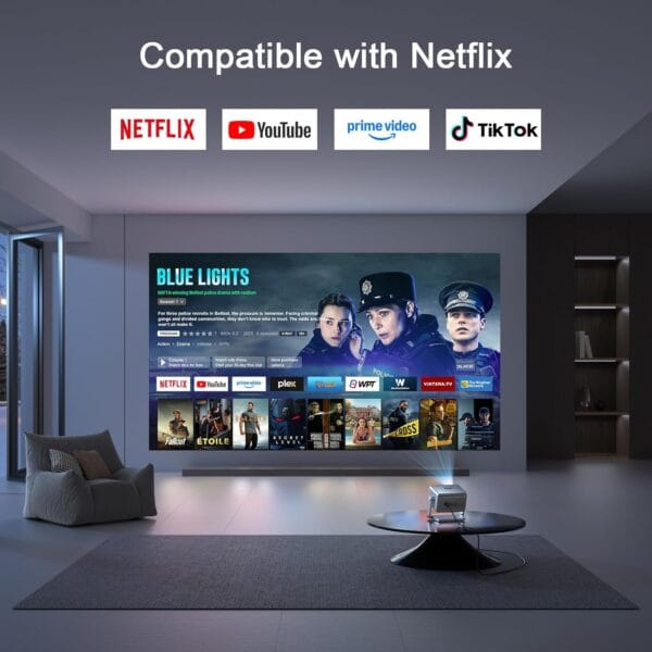 VOPLLS Mini Smart 4K Projector