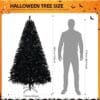 710U854dO5L._AC_SL1500_ 6ft Black Artificial Christmas Tree with DIY 100 Warm Lights