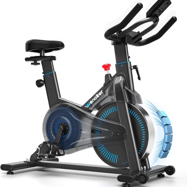 Wenoker Exercise Bike for Home Gym Use with LCD Display & APP