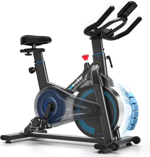 Wenoker Exercise Bike for Home Gym Use with LCD Display & APP