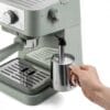De'Longhi Stilosa - Manual Espresso Machine Manual Milk Frother Green