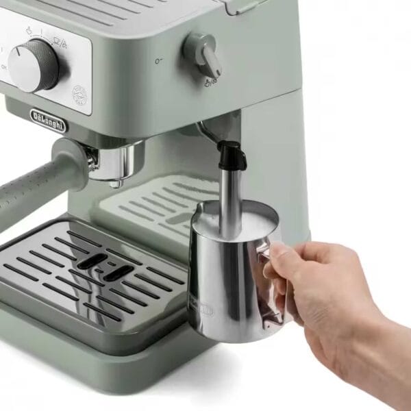 De'Longhi Stilosa - Manual Espresso Machine Manual Milk Frother Green