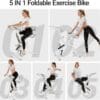 Home Exercise Bike Fitness Bike Silent with Adjustable Resistance